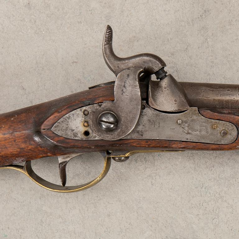 Locking rifle two pieces, Swedish, m/1845.