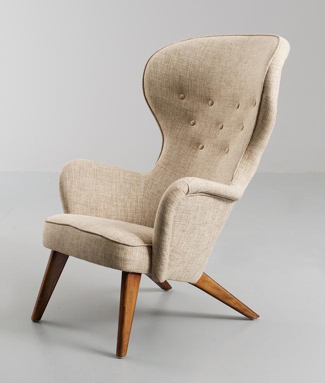 A Carl-Gustav Hiort af Ornäs easy chair, Gösta Westerberg AB, Stockholm 1950's.