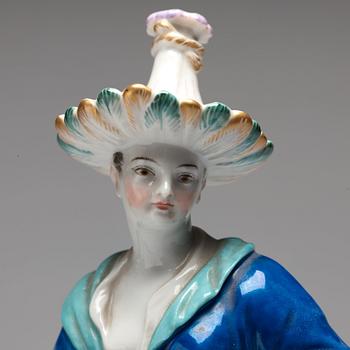 FIGURINER, ett par, porslin. Berlin, omkring 1900.