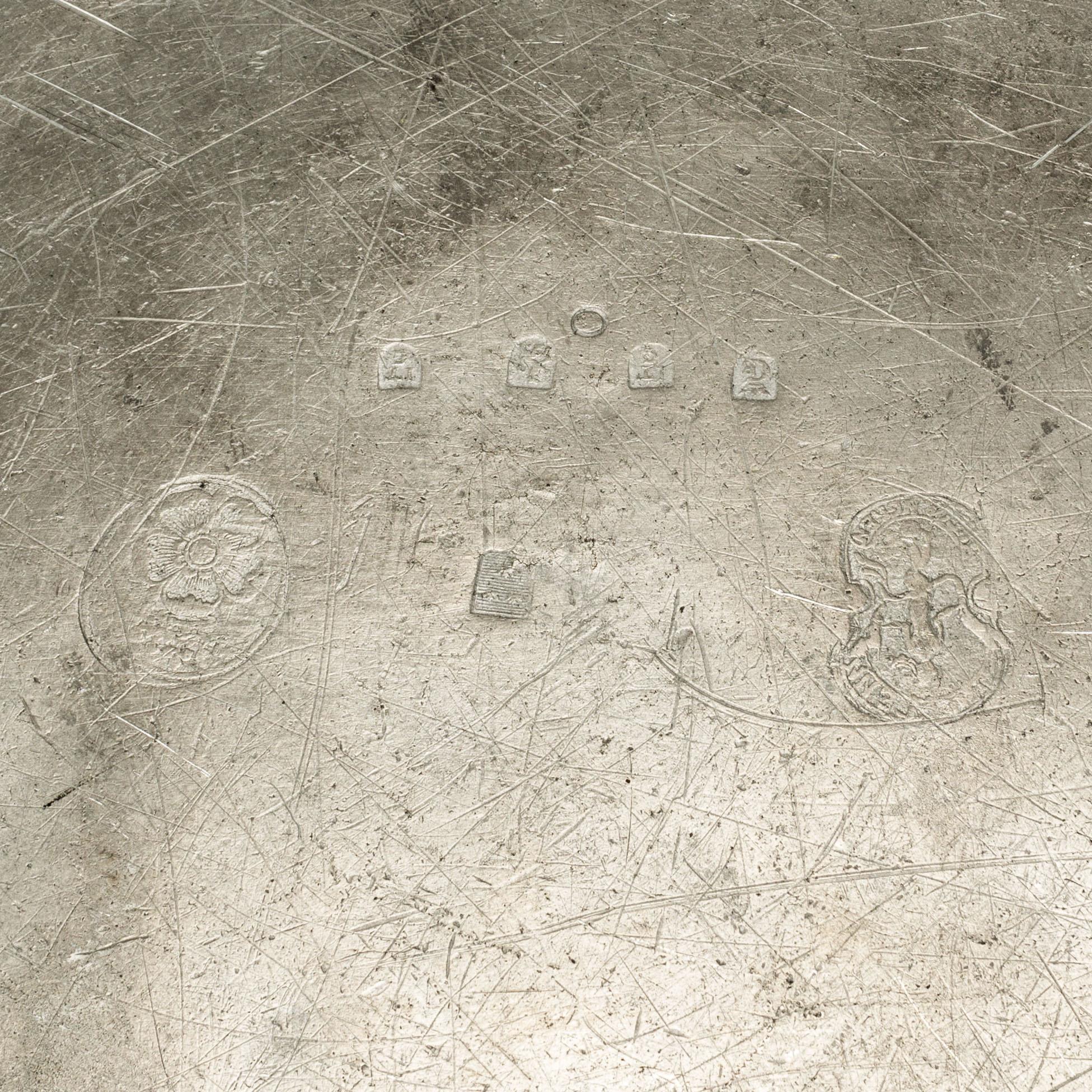 5 fat, bl.a. Jonas Thoreson Törngren, Göteborg, 1772, samt 3 stop , tenn, 1800-tal.