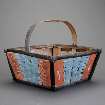 KNUTKORG, allmoge, Järvsö, Hälsingland. Daterad 1846.