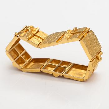 Björn Weckström, Armband "Quadrate forms", 18K guld. Lapponia 1965.