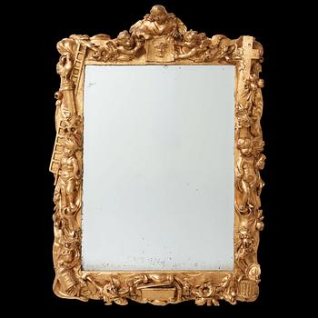68. Barock, A Baroque late 17th Century mirror.