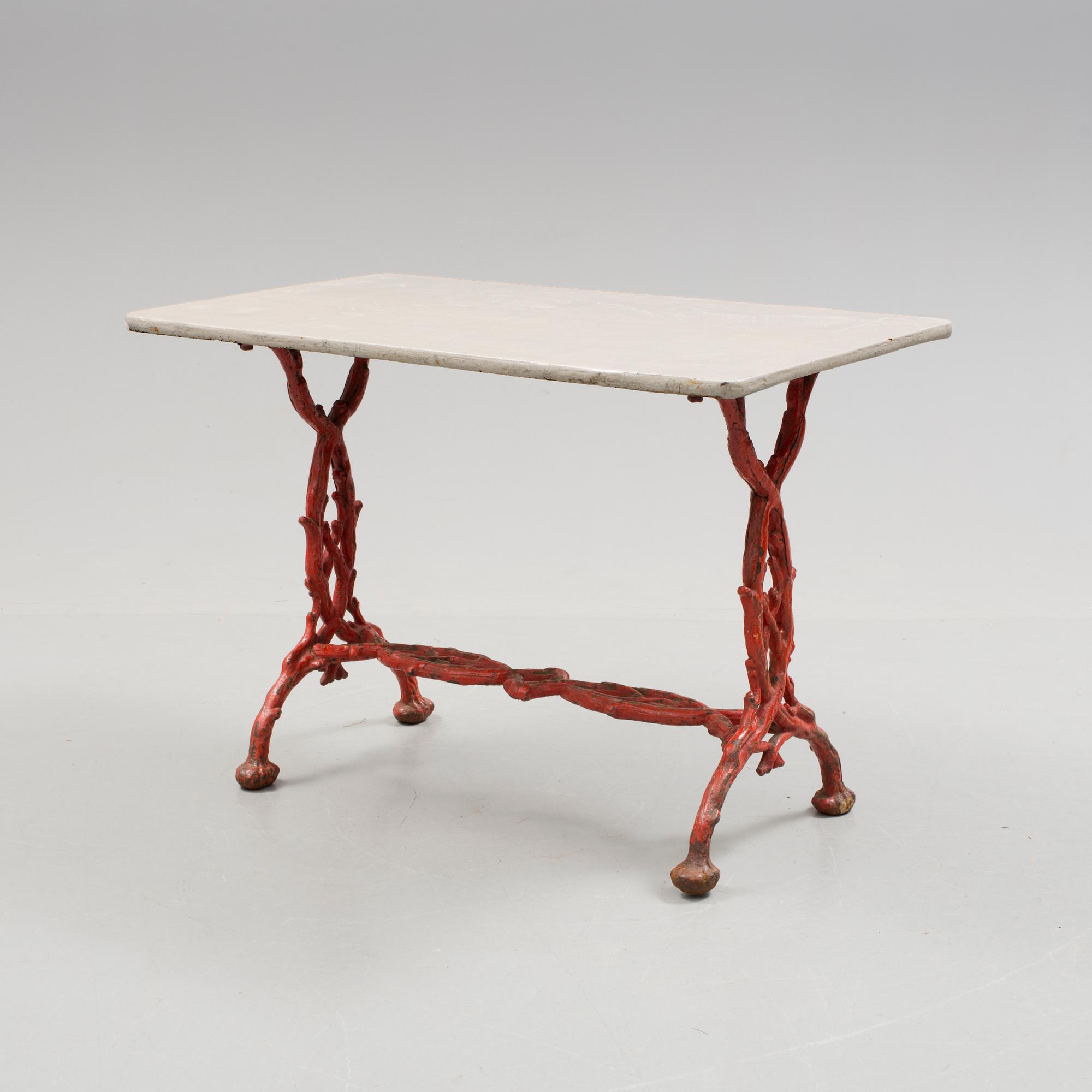 TRÄDGÅRDSBORD, gjutjärn, 1800-talets slut.