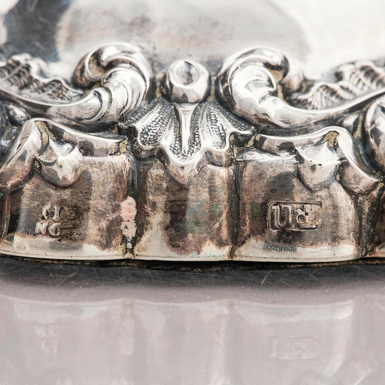 TJ & N Creswick, ljusstakar, ett par, silver, Sheffield, England, 1840.