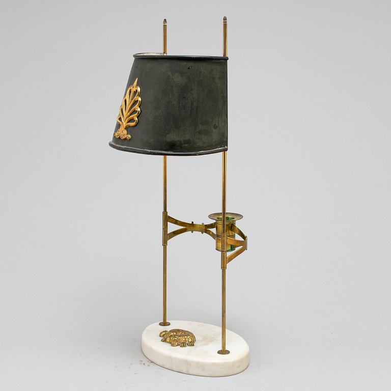 A late Gustavian-style table lamp, beginning of the 20th century.