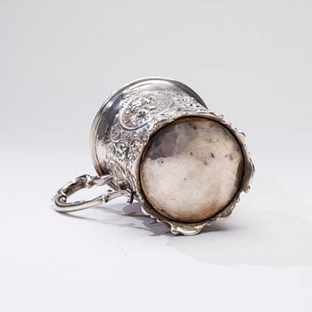 MUGG, sterling silver, Thomas Freeth II, London 1856. Vikt ca 179,5 g.