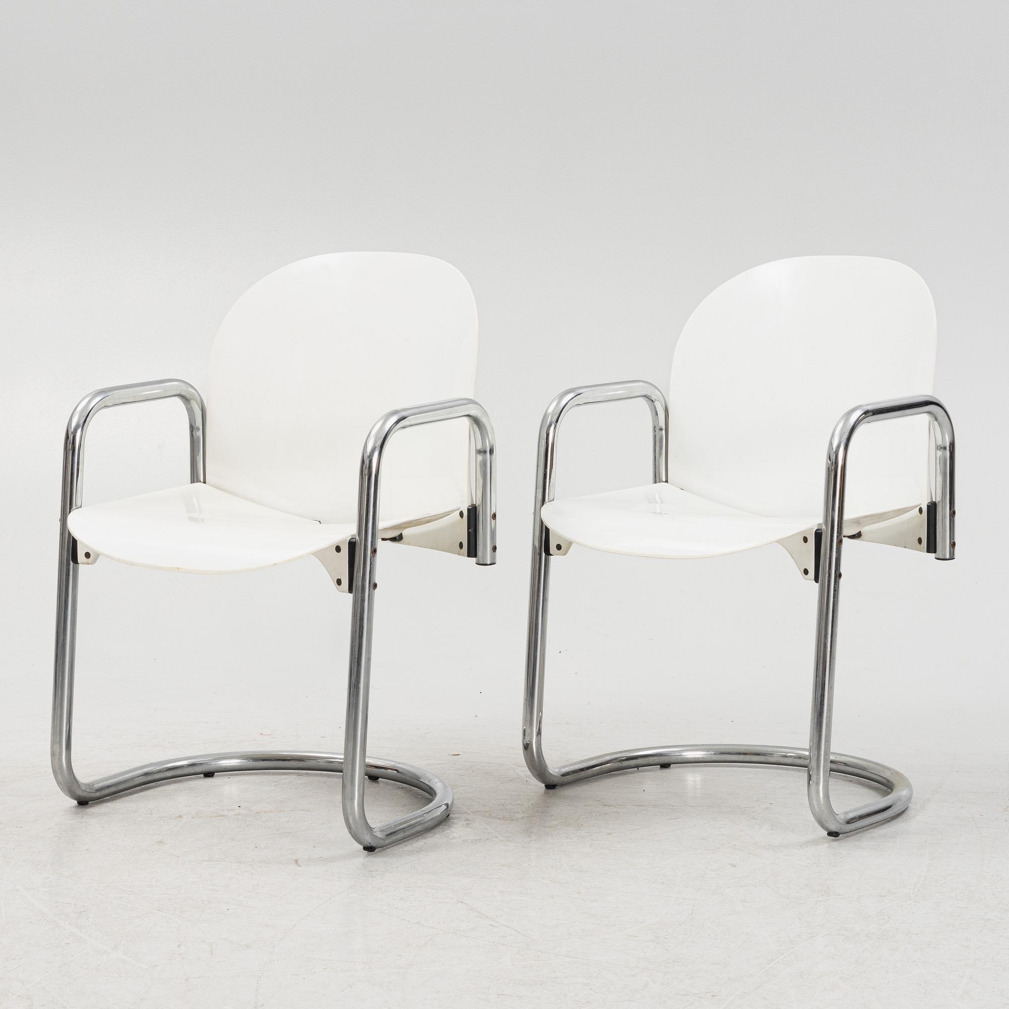 Afra & Tobia Scarpa, eight 'Dialogo' armchairs from B&B Italia.