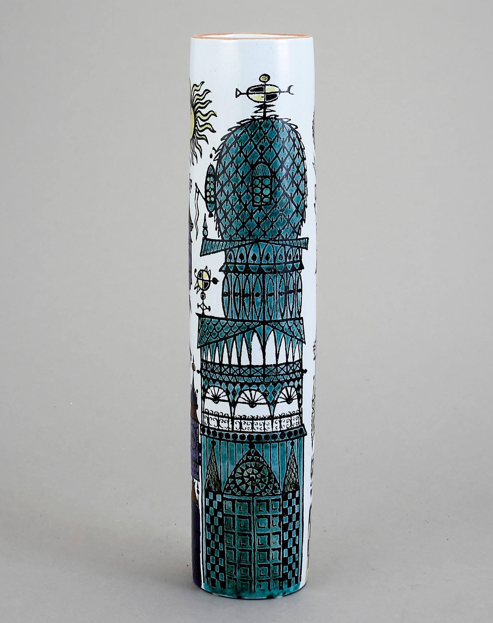 VAS, fajans. "Karneval", Stig Lindberg, Gustavsberg studio, 1958-1962.