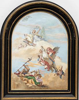 William Féron, Efter Tiepolo, "Sagetto Allegorie", Palazzo Labia Venise.