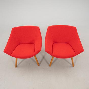 Carl Gustaf Hiort af Ornäs, a pair of armchairs, Puunveisto Helsinki 1950s.