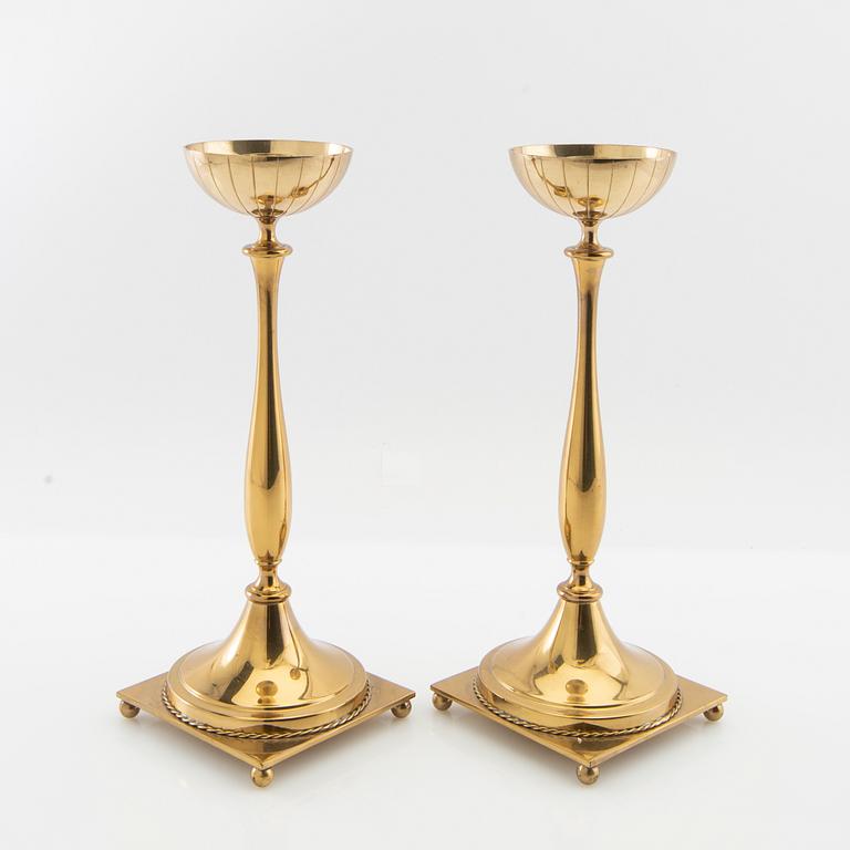 Gunnar Ander,  ljusstakar 1 par Ystad Metall.