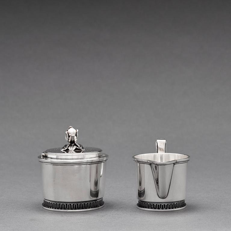 Carl Fredrik Carlman, a 3 pieces coffee service, Stockholm 1967.