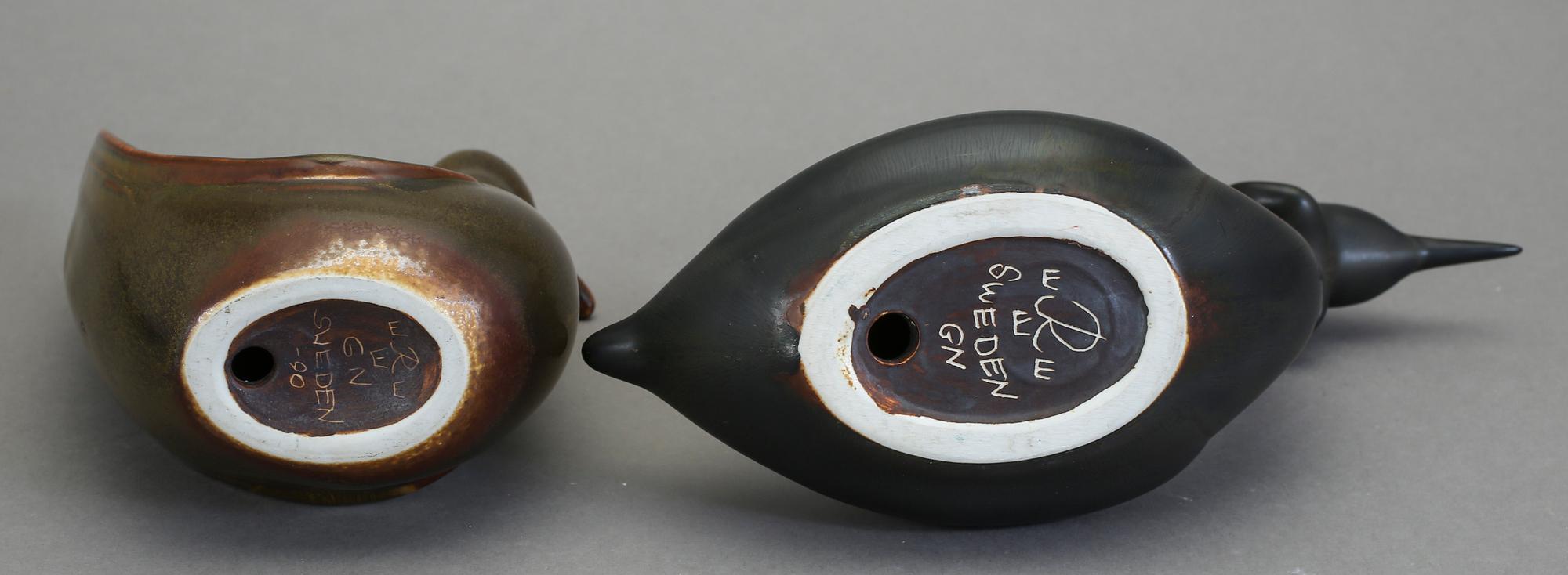 FIGURINER, 2 st, stengods, Gunnar Nylund, Rörstrand.