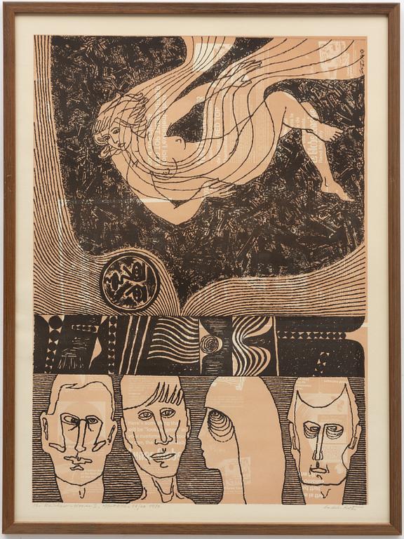 Endel Kõks, Triptych "Rainbow Woman I-III".