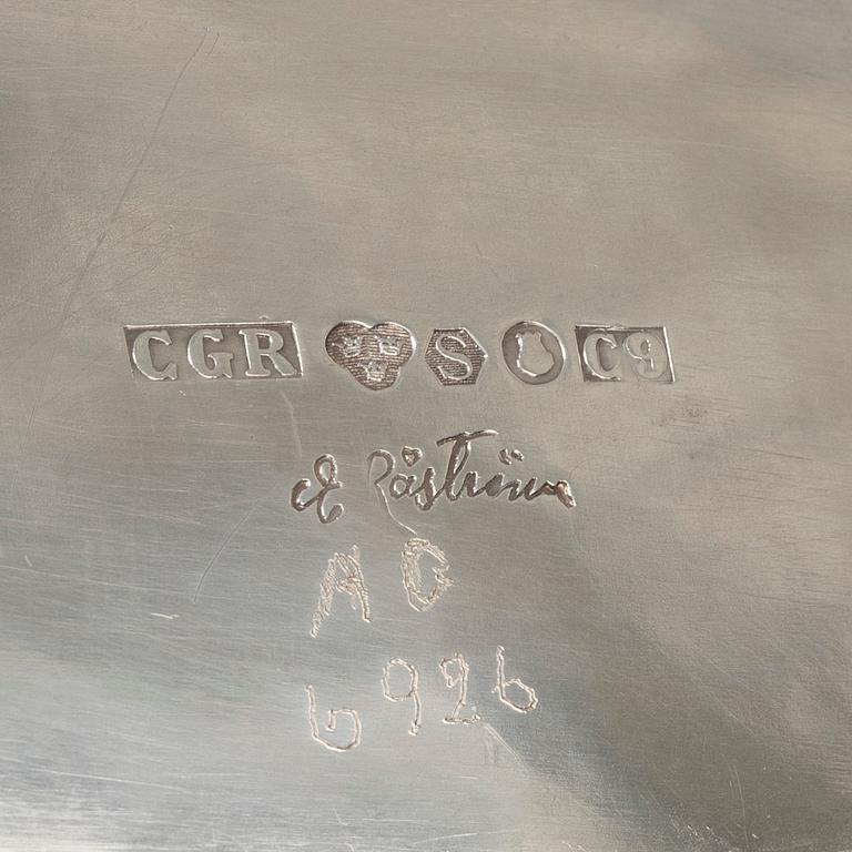 Eric Råström, Skål, silver, CG Råström, Stockholm 1953.