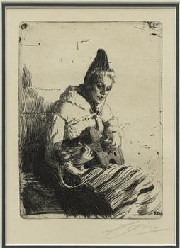 Anders Zorn, ”Gammal ballad II”.