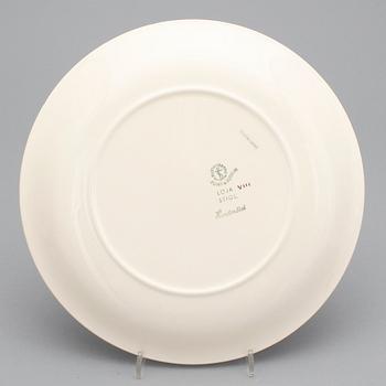 STIG LINDBERG, tallrikar, 12 st, "Löja", Gustavsberg 1948-62.