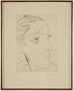 Pablo Picasso, "Portrait de Dora Maar au Chignon II".