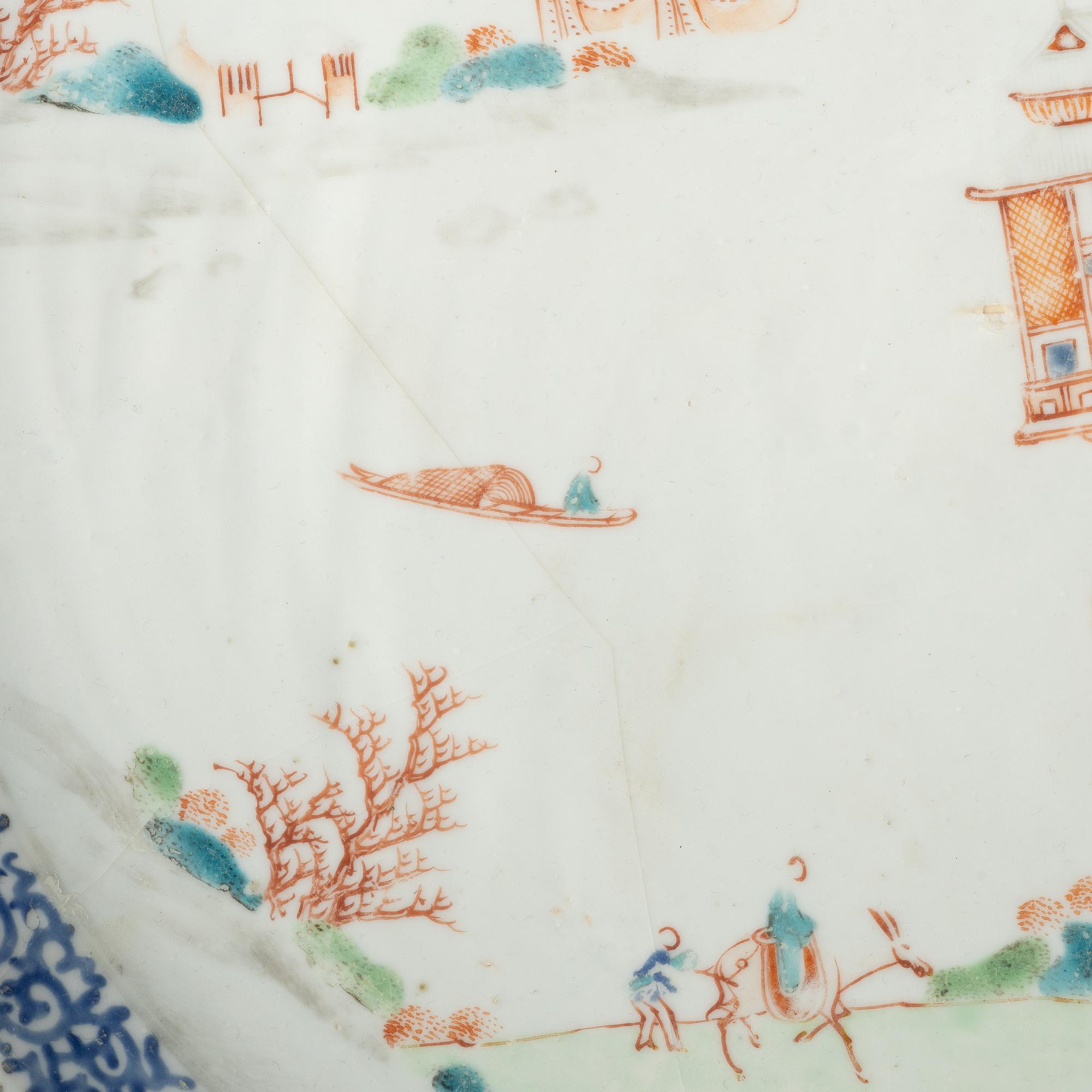 Fat, porslin. Qingdynastin, 1700-tal.