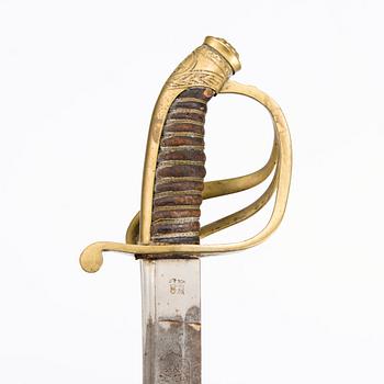 A Russian cavalry officer's sabre, model 1827-1909.