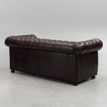 Sofa and armchair, Chesterfield, second half of the 20th Century.