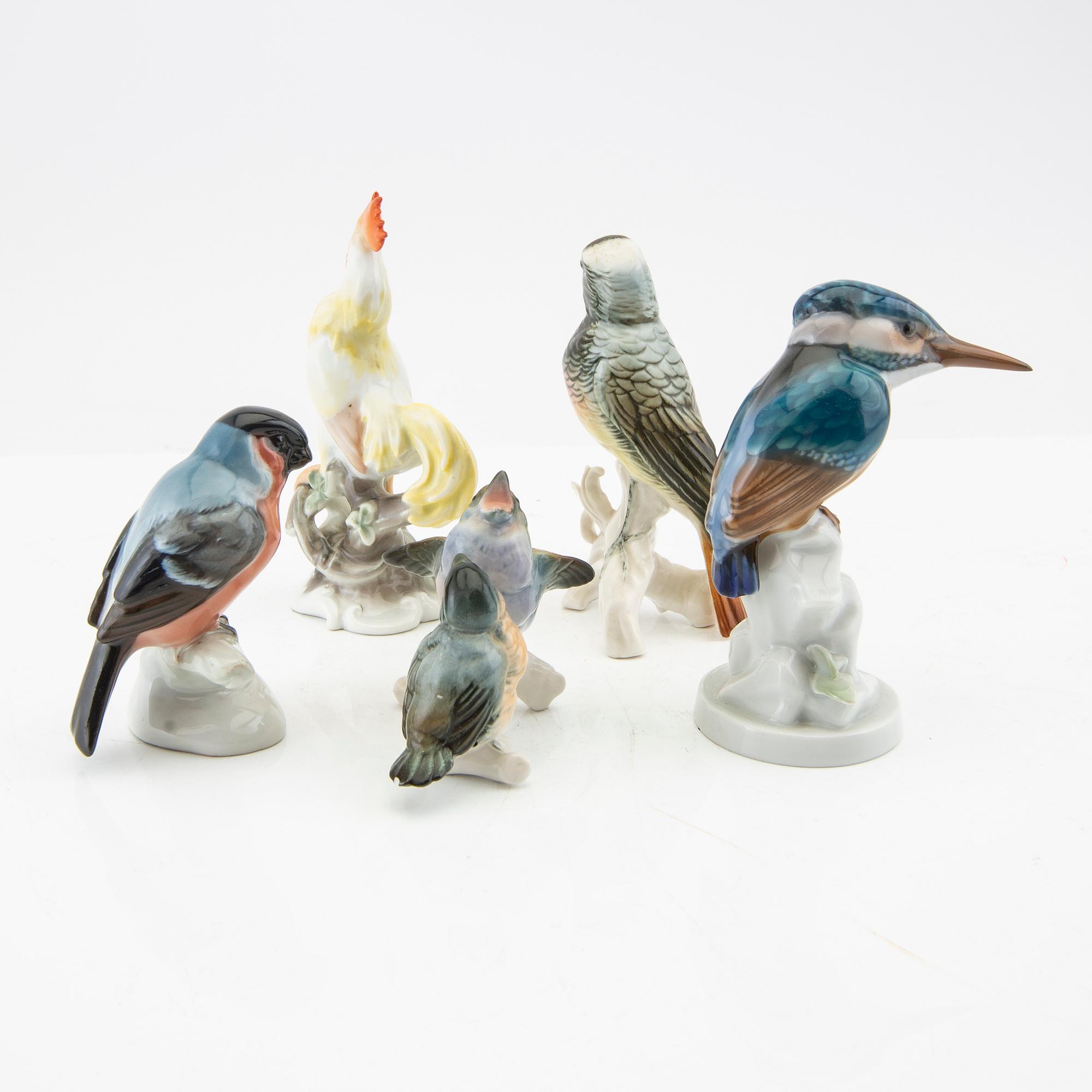 Figurines 5 pcs Rosenthal/Rudolstadt Germany mid-20th century porcelain.