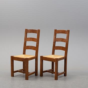 MATGRUPP, 10 stolar + bord,  1980/90-tal.