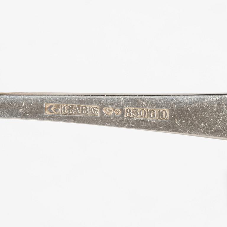 Jacob Ängman, bestickservis, 61 delar, silver, "Rosenholm", GAB, Eskilstuna, 1975-80.