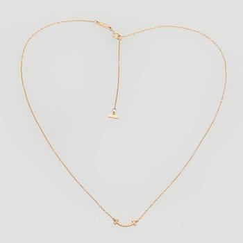 Tiffany & Co, halsband, "T Smile", 18K guld och briljantslipade diamanter.