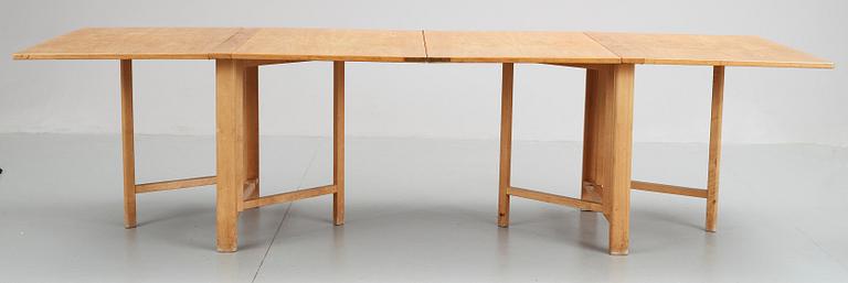 A Bruno Mathsson gateleg table, for Firma Karl Mathsson, Värnamo.