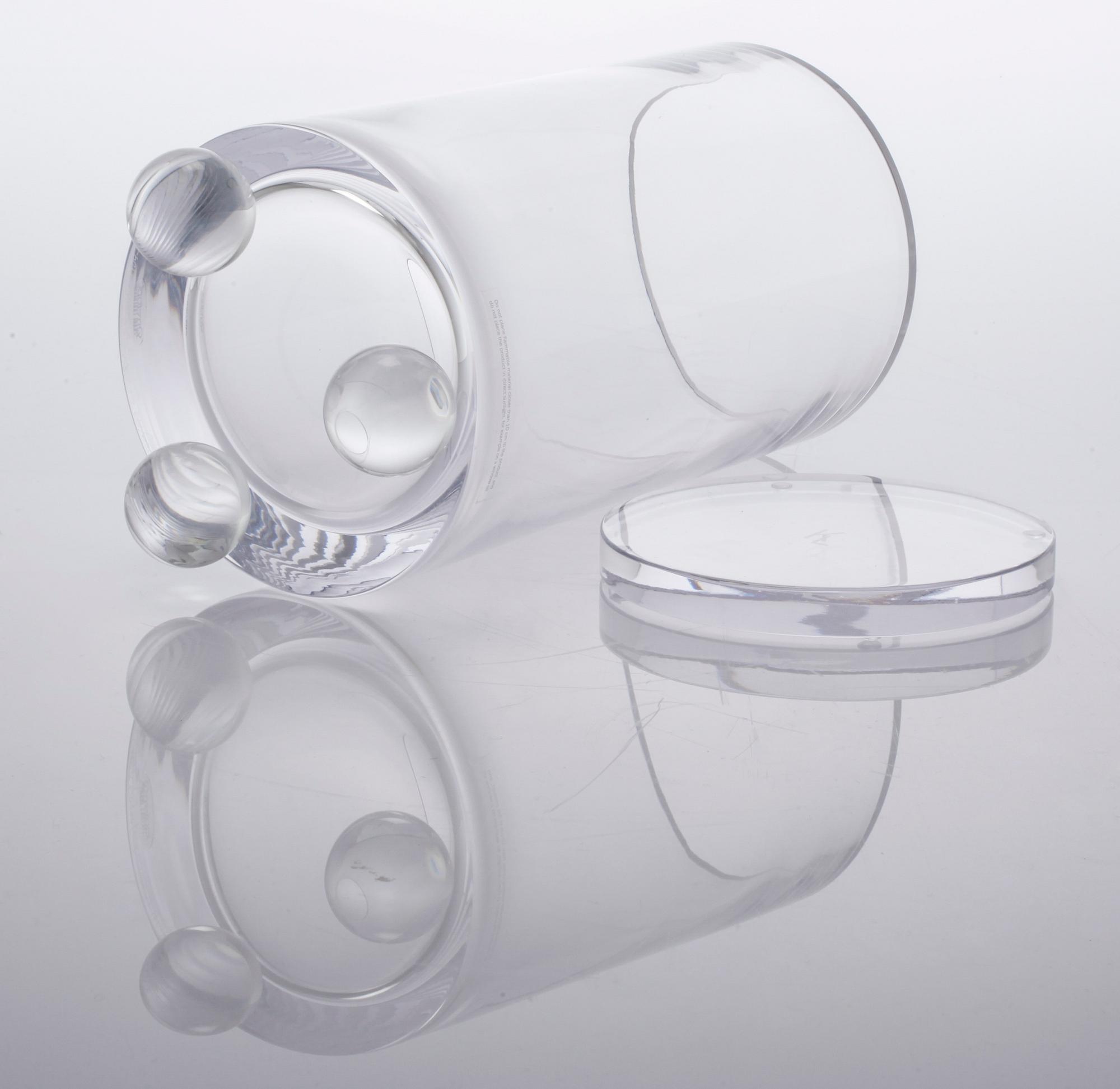 A glass vase by Karl Lagerfeld for Orrefors, signed and numbered 160/500.