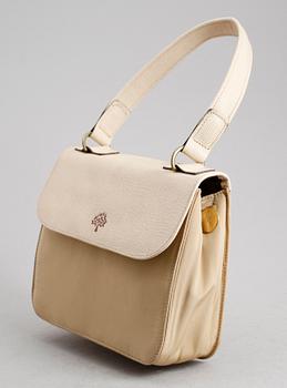 HANDVÄSKA, Mulberry, textil och läder.