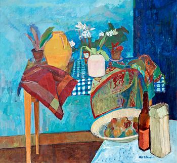 125. Axel Nilsson, "Stilleben med blå variationer" (Still life with blue variations).