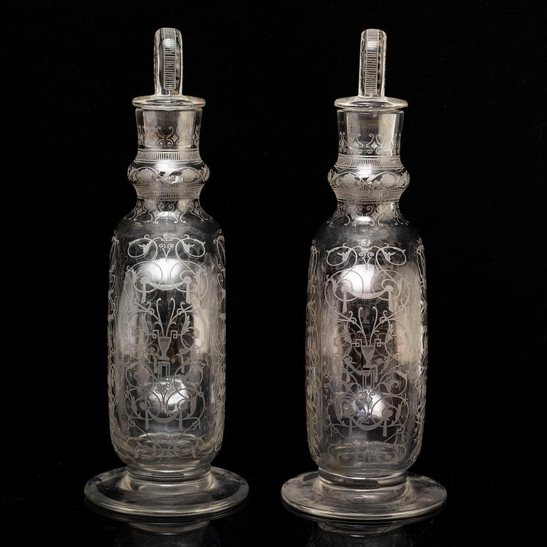 A part glass service, Baccarat, 20th century (69 pieces).