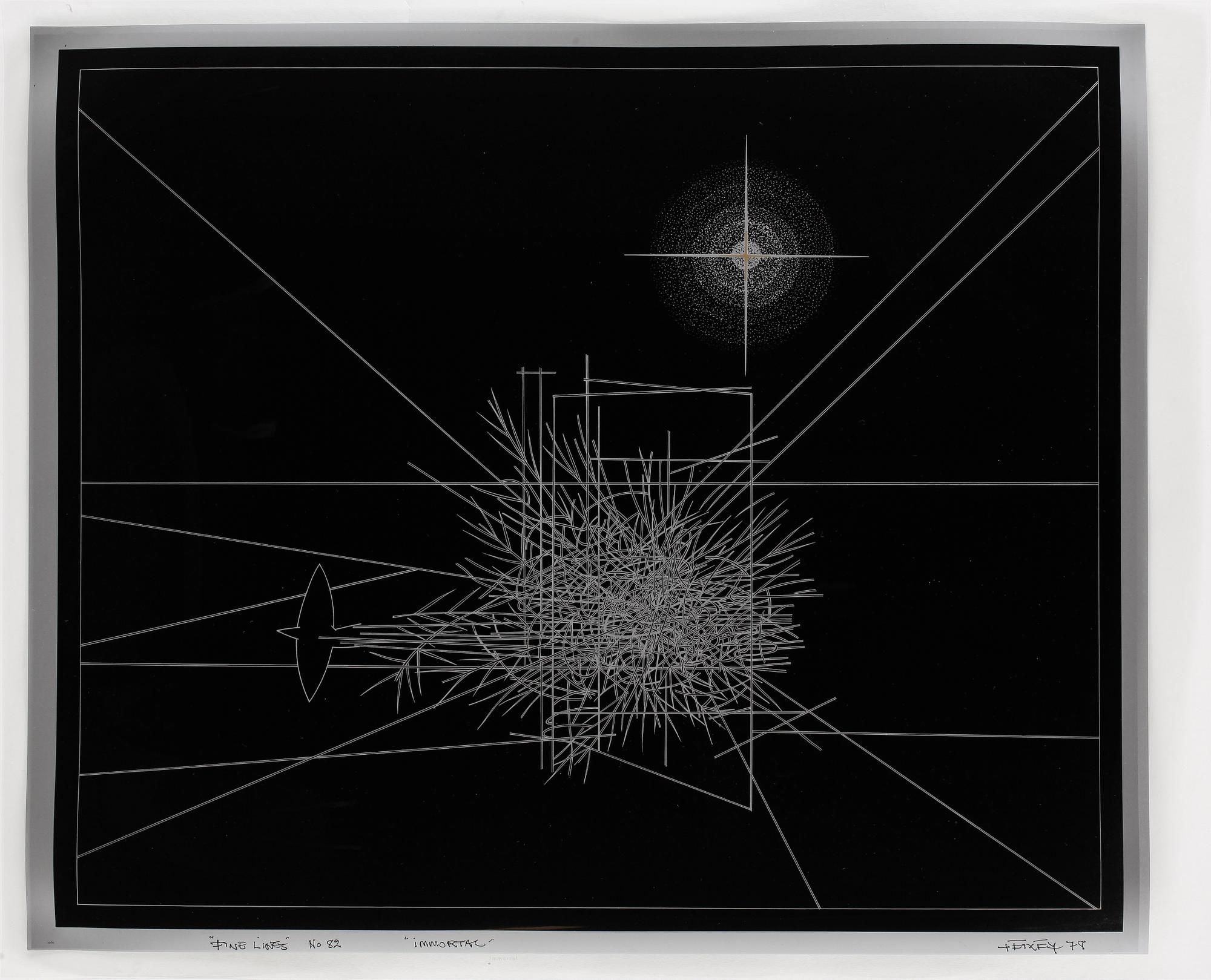 DICK BIXBY, mapp med 12 st litografier, signerade, bär numrering 82.