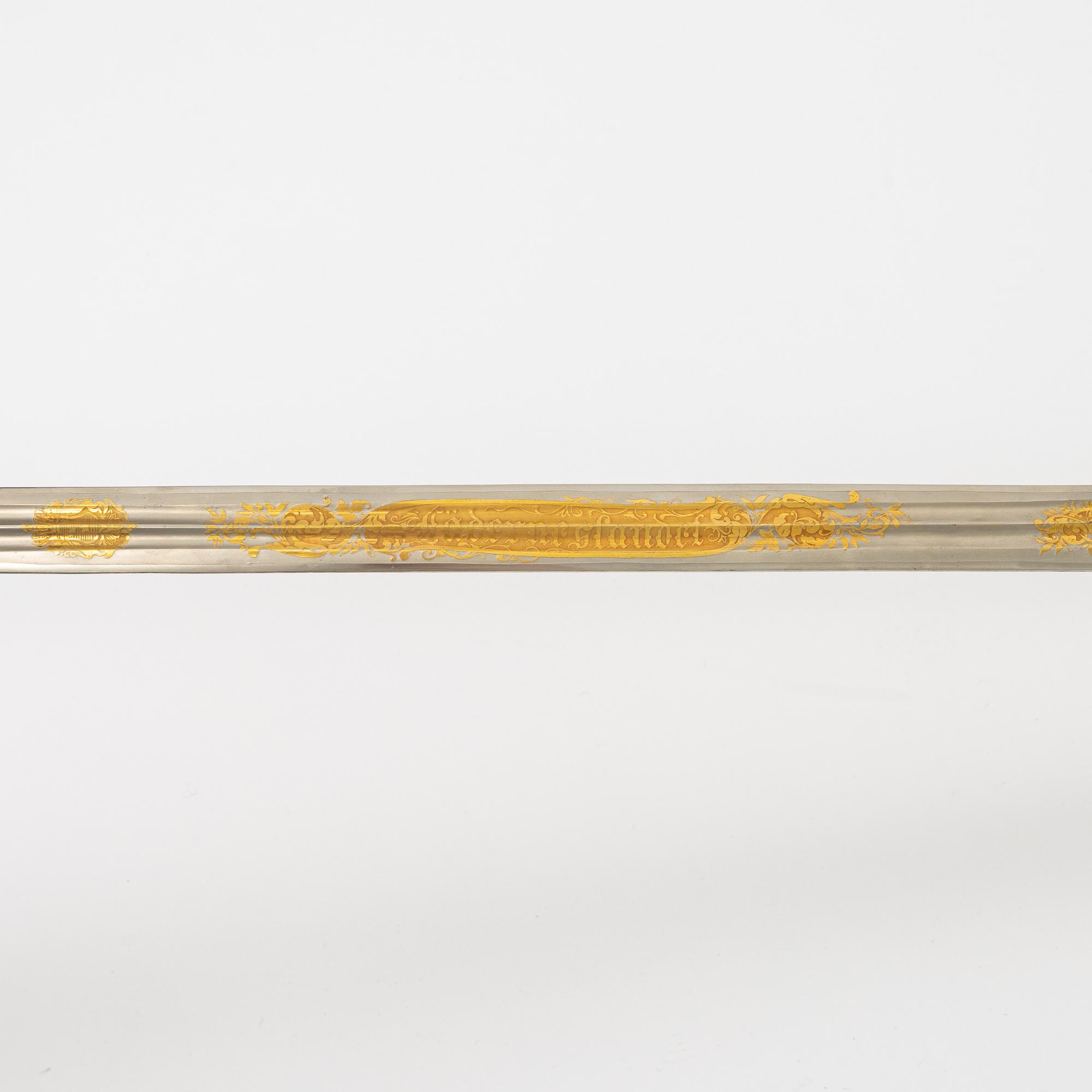 Sabel, m/1859, med balja, för infanteriofficer.