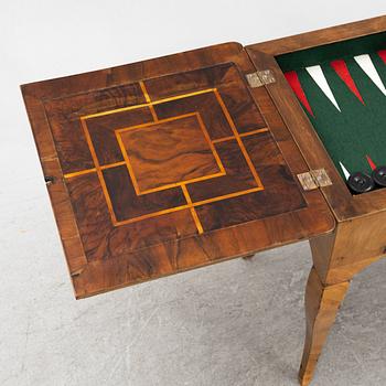 A Rococo card table, second half of the 18th Century.