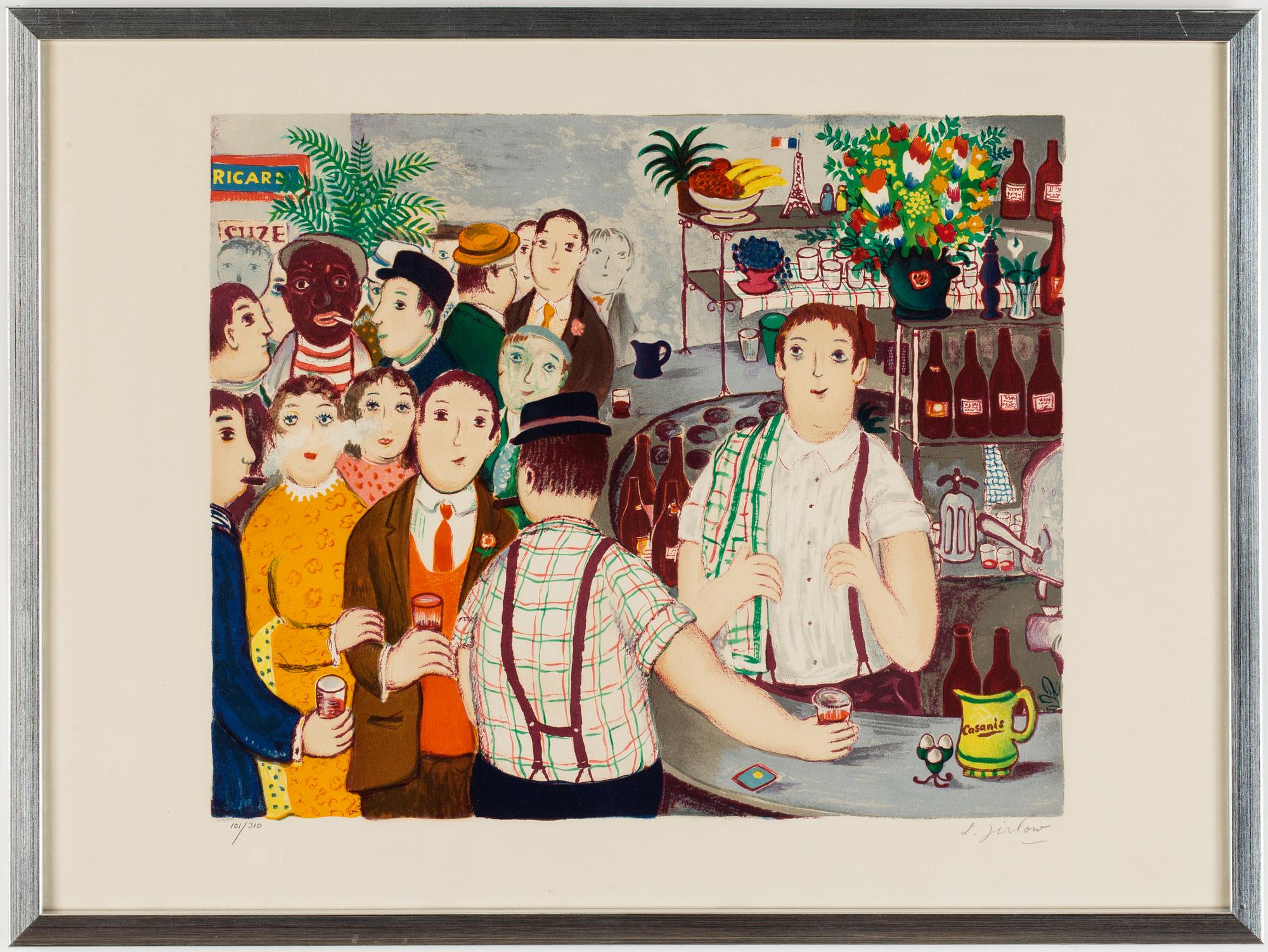 LENNART JIRLOW, färglitografi, signerad och numrerad 101/210.