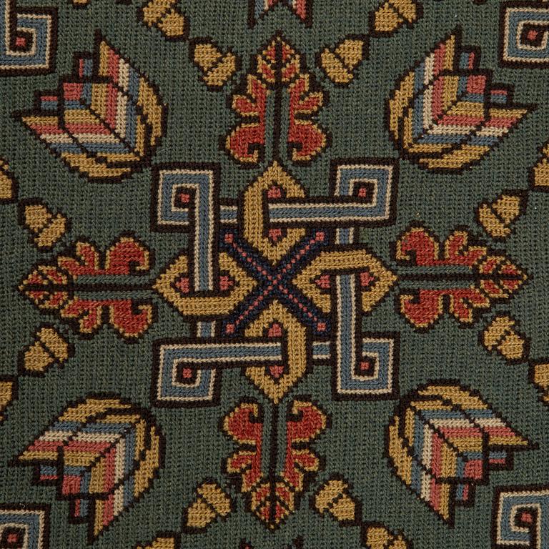 Sled cushion, dated 1938, approx. 180 x 52 cm.