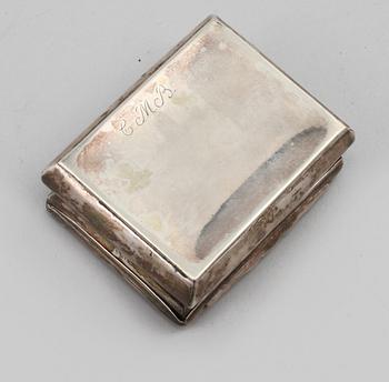 DOSA, silver, Petter Gillberg, Varberg, rokoko, 1768, vikt 105 gram.