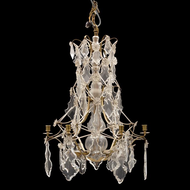 A 20th century Rococo style chandelier.