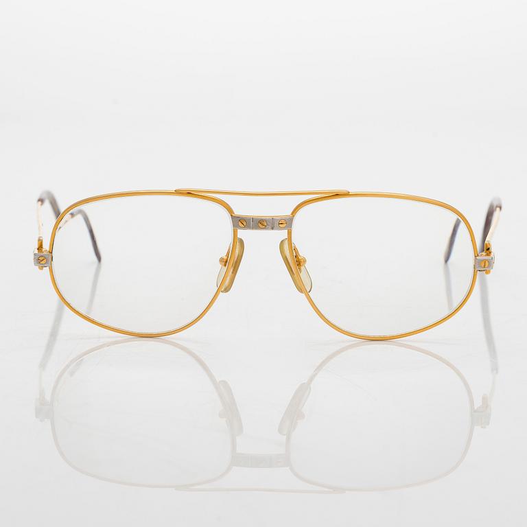 Cartier, silmälasikehykset, "Romance Santos", 1980-luku.
