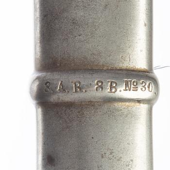 Sabel, svensk, m/1889 för artilleriet, med balja,.