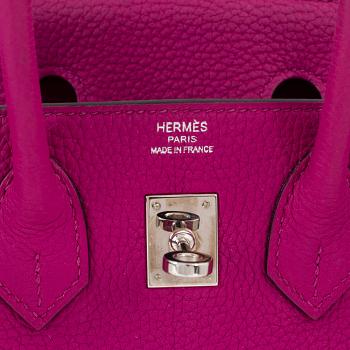 Hermès, a Rose Pourpre Togo leather 'Birkin 25' handbag, 2018.