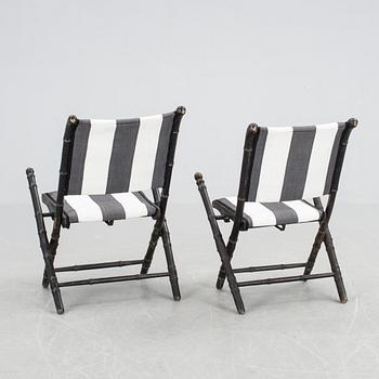 FÄLLSTOLAR, ett par, empire, 1800-talets första hälft.