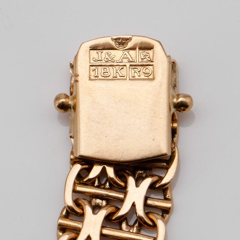 ARMBAND, 18K guld, svenska stämplar, 1967. Vikt ca 24 g.