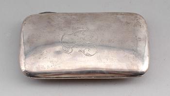 CIGARRETUI, silver, Birmingham 1904. Vikt ca 208 g.
