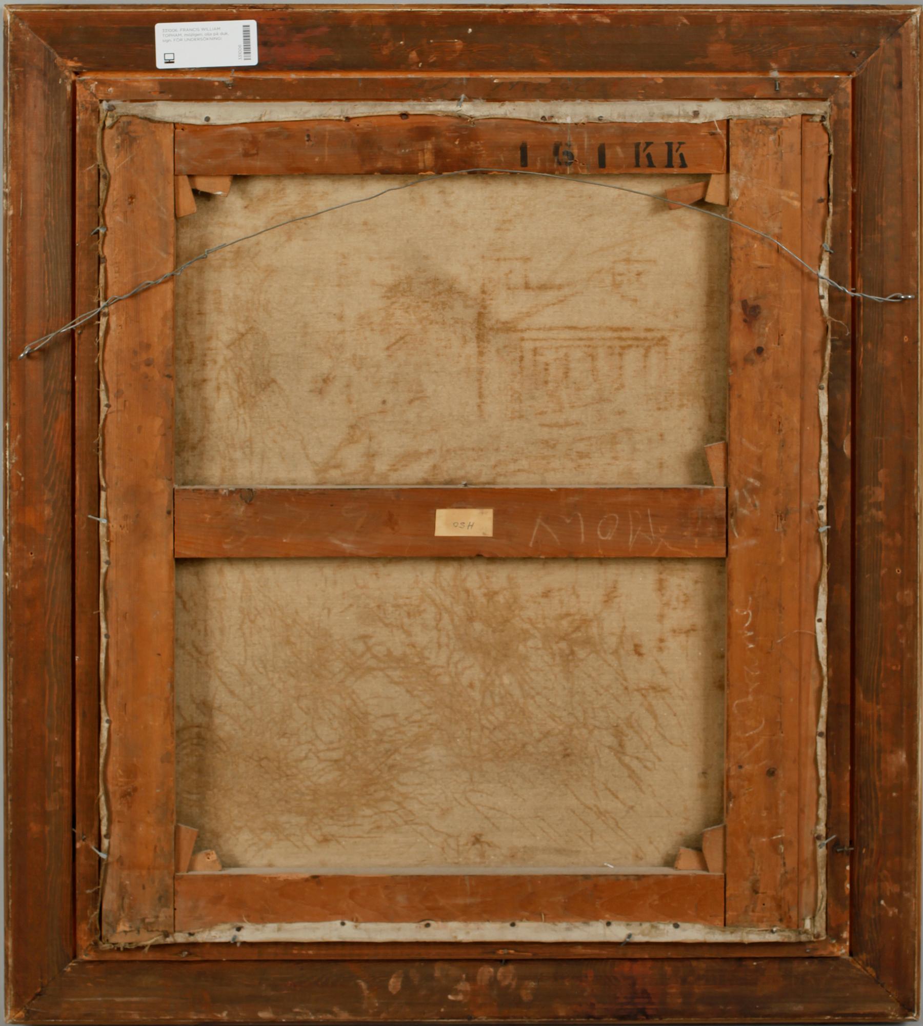 FRANK WILLIAM WARWICK TOPHAM, möjligen, olja på duk, sign.