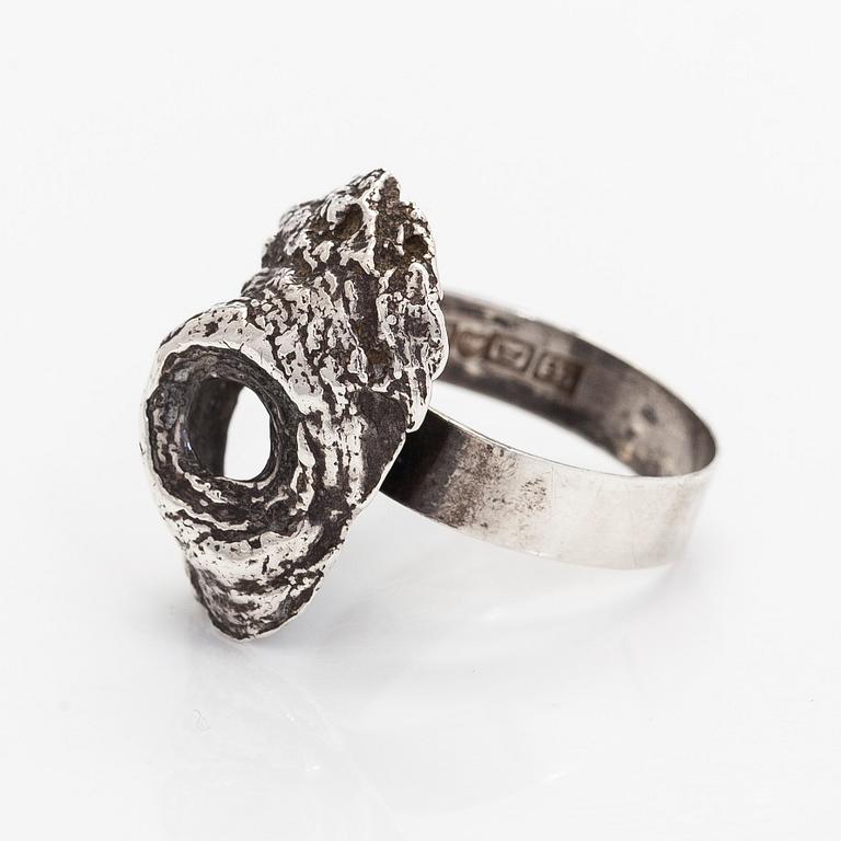 Helky Juvonen, ring, silver, Westerback 1971.